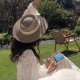  Quà tặng 20/10 cho sếp nữ, vợ, cô giáo, giáo viên nữ, mẹ và bạn gái, người yêu nữ quà tặng Mũ nón cói đi biển rộng vành tròn đẹp cho nữ AGANA - NC510 