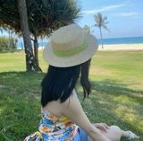  Quà tặng 20/11 cho sếp nữ, vợ, cô giáo, giáo viên nữ, mẹ và bạn gái, người yêu nữ quà tặng Mũ nón cói đi biển rộng vành tròn đẹp cho nữ vintage sợi tự nhiên cao cấp AGANA 