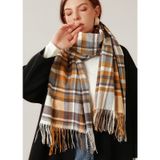  Khăn quàng choàng cổ len Cashmere AGANA giữ ấm cao cấp phong cách châu Âu Mỹ sang trọng 