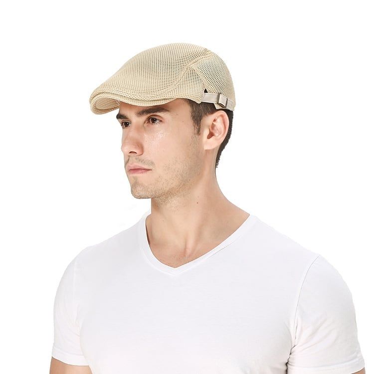  Mũ nón beret nam cao cấp AGANA mũ nồi nam phong cách Newboy cổ điển pha lẫn hiện đại - Màu Be - MBRN001 