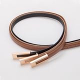  Thắt lưng nữ da bò thật AGANA dây nịt da thật đai váy da thật Hàn Quốc cao cấp phong cách hiện đại - DNT007 