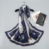  Quà tặng 20/10 cho sếp nữ, vợ, cô giáo, giáo viên nữ, mẹ và bạn gái, người yêu nữ quà tặng Khăn quàngchoàng cổ lụa cao cấp cho nữ văn phòng sở đẹp màu xanh AGANA - KS162 