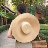  Quà tặng 20/10 cho sếp nữ, vợ, cô giáo, giáo viên nữ, mẹ và bạn gái, người yêu nữ quà tặng Mũ nón cói đi biển rộng vành tròn đẹp cho nữ AGANA - NC516 