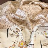  Khăn quàng choàng cổ lụa cao cấp cho nữ văn phòng sở đẹp màu vàng AGANA - KS188 