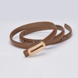  Thắt lưng nữ da bò thật AGANA dây nịt da thật đai váy da thật Hàn Quốc cao cấp phong cách hiện đại - DNT016 