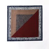  Khăn quàng cổ size vuông 70cm lụa mỏng nhẹ thích hợp cho mùa hè mùa xuân mùa thu chống nắng họa tiết tế bào tương phản màu xám AGANA- KL411 