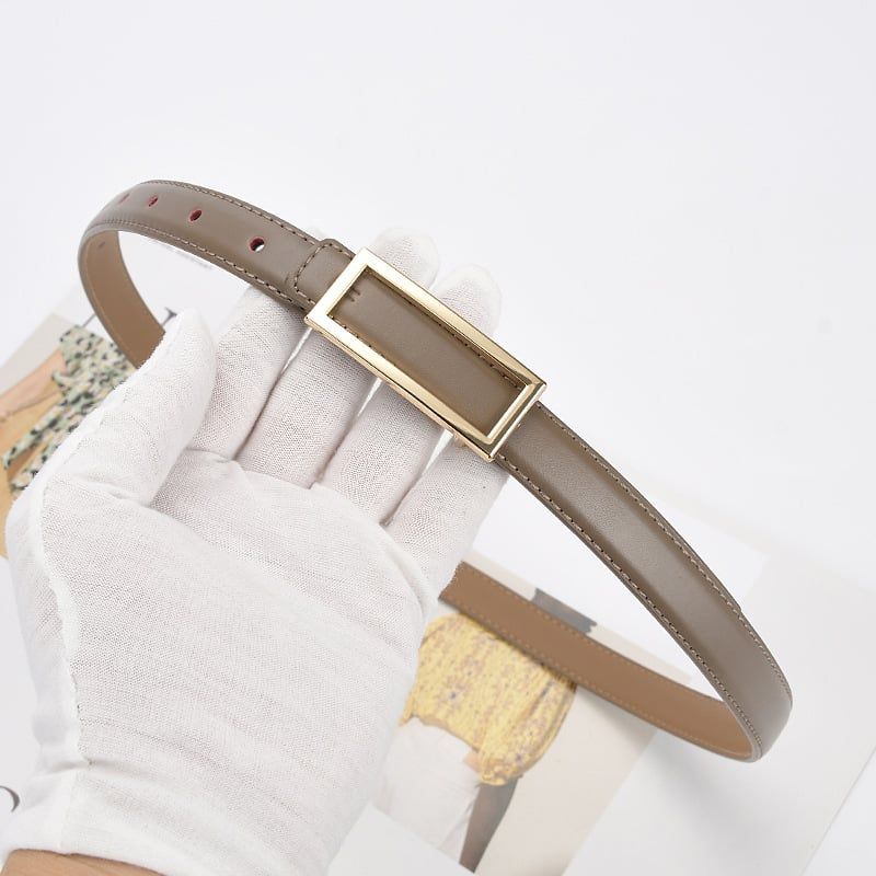  Thắt lưng nữ da bò thật AGANA dây nịt da thật đai váy da thật Hàn Quốc cao cấp phong cách hiện đại - DNT014 