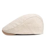  Mũ nón beret nam cao cấp AGANA mũ nồi nam phong cách Newboy cổ điển pha lẫn hiện đại - Màu Be - MBRN002 