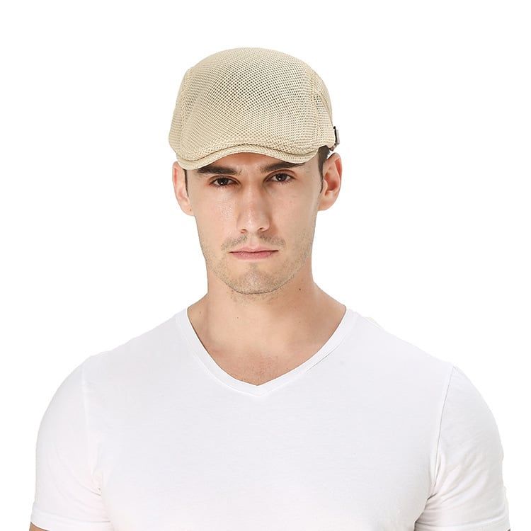 Mũ nón beret nam cao cấp AGANA mũ nồi nam phong cách Newboy cổ điển pha lẫn hiện đại - Màu Be - MBRN001 
