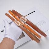  Thắt lưng nữ da bò thật AGANA dây nịt da thật đai váy da thật Hàn Quốc cao cấp phong cách hiện đại - DNT016 