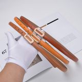  Thắt lưng nữ da bò thật AGANA dây nịt da thật đai váy da thật Hàn Quốc cao cấp phong cách hiện đại - DNT016 