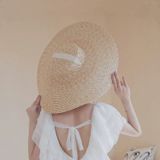  Quà tặng 20/10 cho sếp nữ, vợ, cô giáo, giáo viên nữ, mẹ và bạn gái, người yêu nữ quà tặng Mũ nón cói đi biển rộng vành tròn đẹp cho nữ AGANA - NC516 