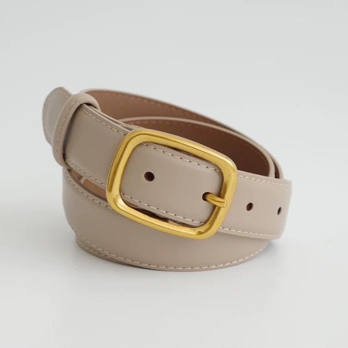  Thắt lưng nữ da bò thật AGANA dây nịt da thật đai váy da thật Hàn Quốc cao cấp phong cách hiện đại - DNT002 