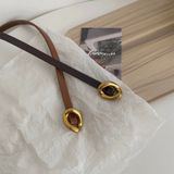  Thắt lưng nữ da bò thật AGANA dây nịt da thật đai váy da thật Hàn Quốc cao cấp phong cách hiện đại - DNT003 