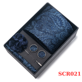  Quà tặng 20/10 cho đối tác nam, sếp nam, đồng nghiệp nam, người yêu nam ,bạn bè, anh trai hoặc người thân quà tặng Set cà vạt nam 4 món cao cấp làm quà tặng, caravat đẹp sang trọng - SCR021 