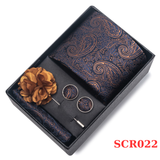  Set cà vạt nam 4 món cao cấp làm quà tặng, caravat đẹp sang trọng - SCR022 