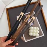  Thắt lưng nữ da bò thật AGANA dây nịt da thật đai váy da thật Hàn Quốc cao cấp phong cách hiện đại - DNT025 
