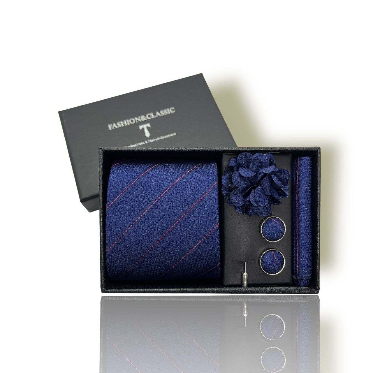  Quà tặng 20/11 cho đối tác nam, sếp nam, đồng nghiệp nam, người yêu nam ,bạn bè, anh trai hoặc người thân quà tặng Set cà vạt nam 4 món cao cấp làm quà tặng, caravat đẹp sang trọng - SCR027 