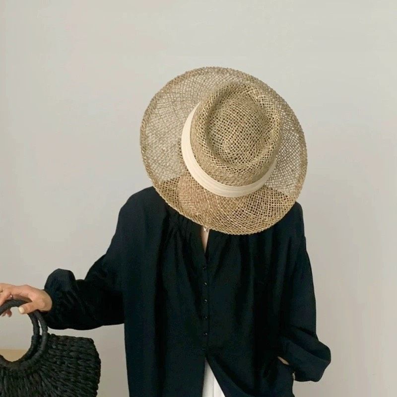  Mũ nón cói đi biển rộng vành tròn đẹp cho nữ AGANA - NC510 