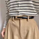  Thắt lưng nữ da bò thật AGANA dây nịt da thật đai váy da thật Hàn Quốc cao cấp phong cách hiện đại - DNT025 