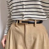  Thắt lưng nữ da bò thật AGANA dây nịt da thật đai váy da thật Hàn Quốc cao cấp phong cách hiện đại - DNT007 