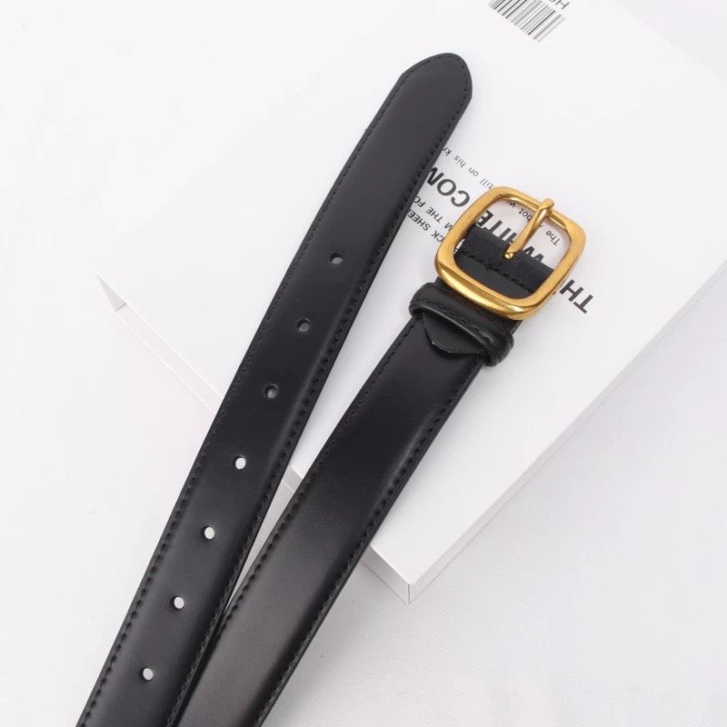  Thắt lưng nữ da bò thật AGANA dây nịt da thật đai váy da thật Hàn Quốc cao cấp phong cách hiện đại - DNT002 