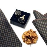  Set cà vạt nam 4 món cao cấp làm quà tặng, caravat đẹp sang trọng - SCR003 