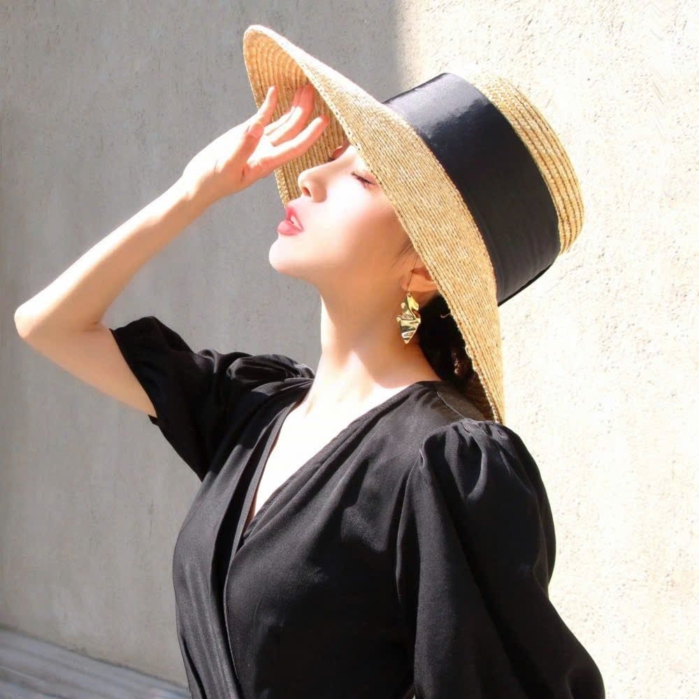  Quà tặng 20/11 cho sếp nữ, vợ, cô giáo, giáo viên nữ, mẹ và bạn gái, người yêu nữ quà tặng Mũ nón cói đi biển rộng vành tròn đẹp cho nữ vintage sợi tự nhiên cao cấp - NC446 