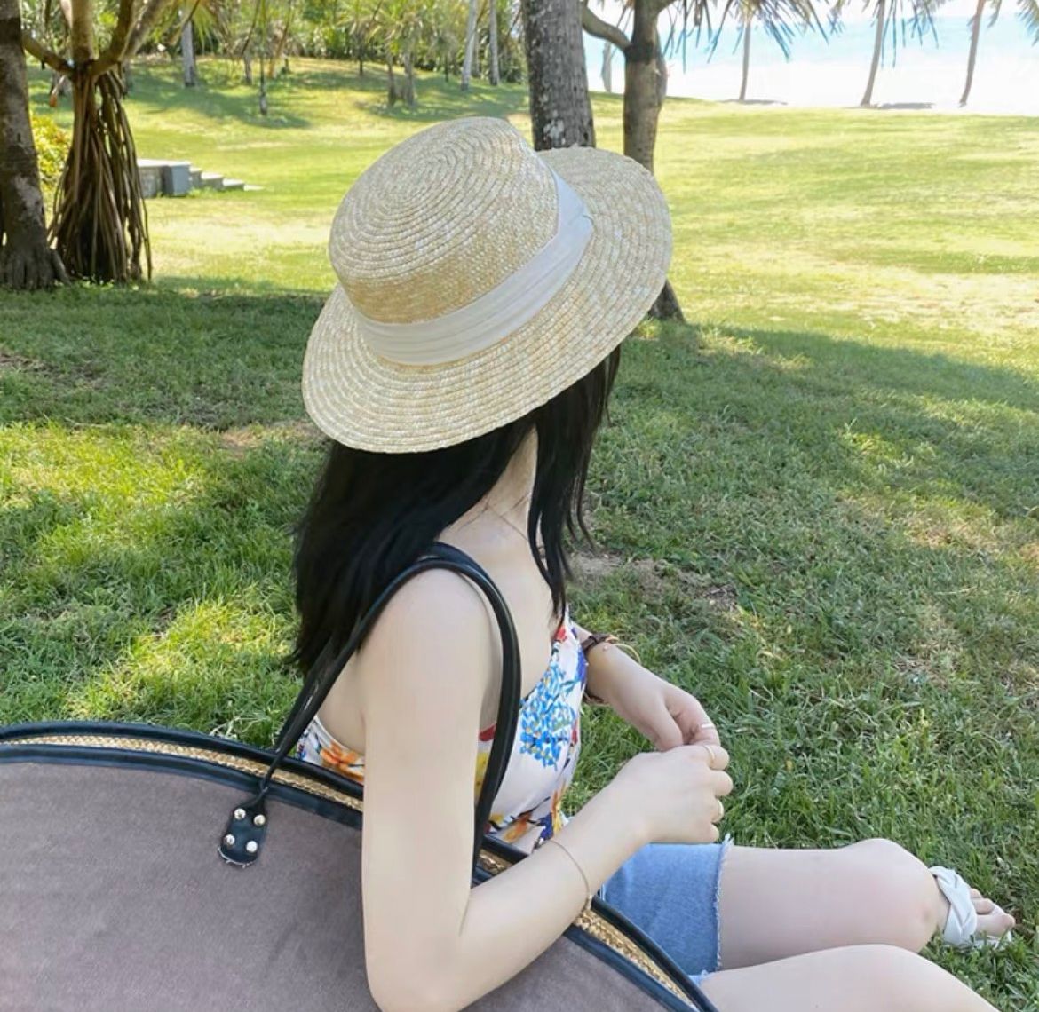 Quà tặng 20/10 cho sếp nữ, vợ, cô giáo, giáo viên nữ, mẹ và bạn gái, người yêu nữ quà tặng Mũ nón cói đi biển rộng vành tròn đẹp cho nữ vintage sợi tự nhiên cao cấp AGANA 