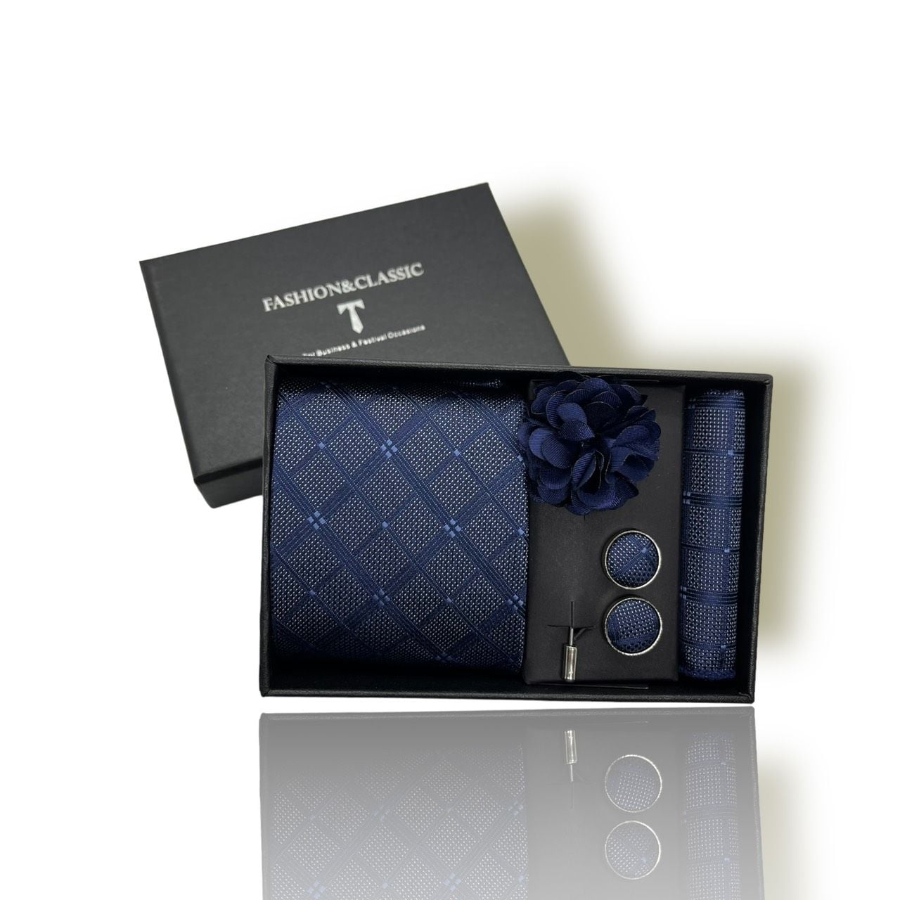  Quà tặng 20/11 cho đối tác nam, sếp nam, đồng nghiệp nam, người yêu nam ,bạn bè, anh trai hoặc người thân quà tặng Set cà vạt nam 4 món cao cấp làm quà tặng, caravat đẹp sang trọng - SCR032 