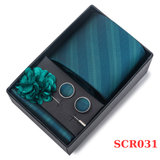  Quà tặng 20/10 cho đối tác nam, sếp nam, đồng nghiệp nam, người yêu nam ,bạn bè, anh trai hoặc người thân quà tặng Set cà vạt nam 4 món cao cấp làm quà tặng, caravat đẹp sang trọng - SCR031 