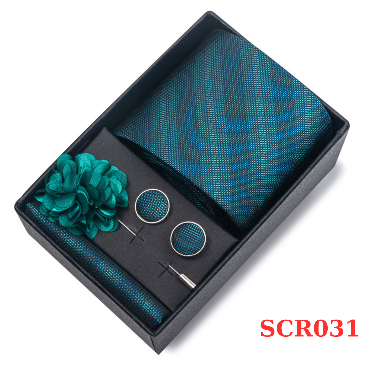  Set cà vạt nam 4 món cao cấp làm quà tặng, caravat đẹp sang trọng - SCR031 