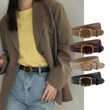  Thắt lưng nữ da bò thật AGANA dây nịt da thật đai váy da thật Hàn Quốc cao cấp phong cách hiện đại- Màu Đen - DNT002 