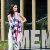  Quà tặng 20/10 cho sếp nữ, vợ, cô giáo, giáo viên nữ, mẹ và bạn gái, người yêu nữ quà tặng Khăn quàngchoàng cổ lụa cao cấp cho nữ văn phòng sở đẹp màu hồng sọc AGANA - KS046 