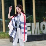  Khăn quàng choàng cổ lụa cao cấp cho nữ văn phòng sở đẹp màu hồng sọc AGANA - KS046 