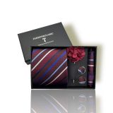  Set cà vạt nam 4 món cao cấp làm quà tặng, caravat đẹp sang trọng - SCR025 