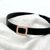  Thắt lưng nữ da bò thật AGANA dây nịt da thật đai váy da thật Hàn Quốc cao cấp phong cách hiện đại - DNT005 