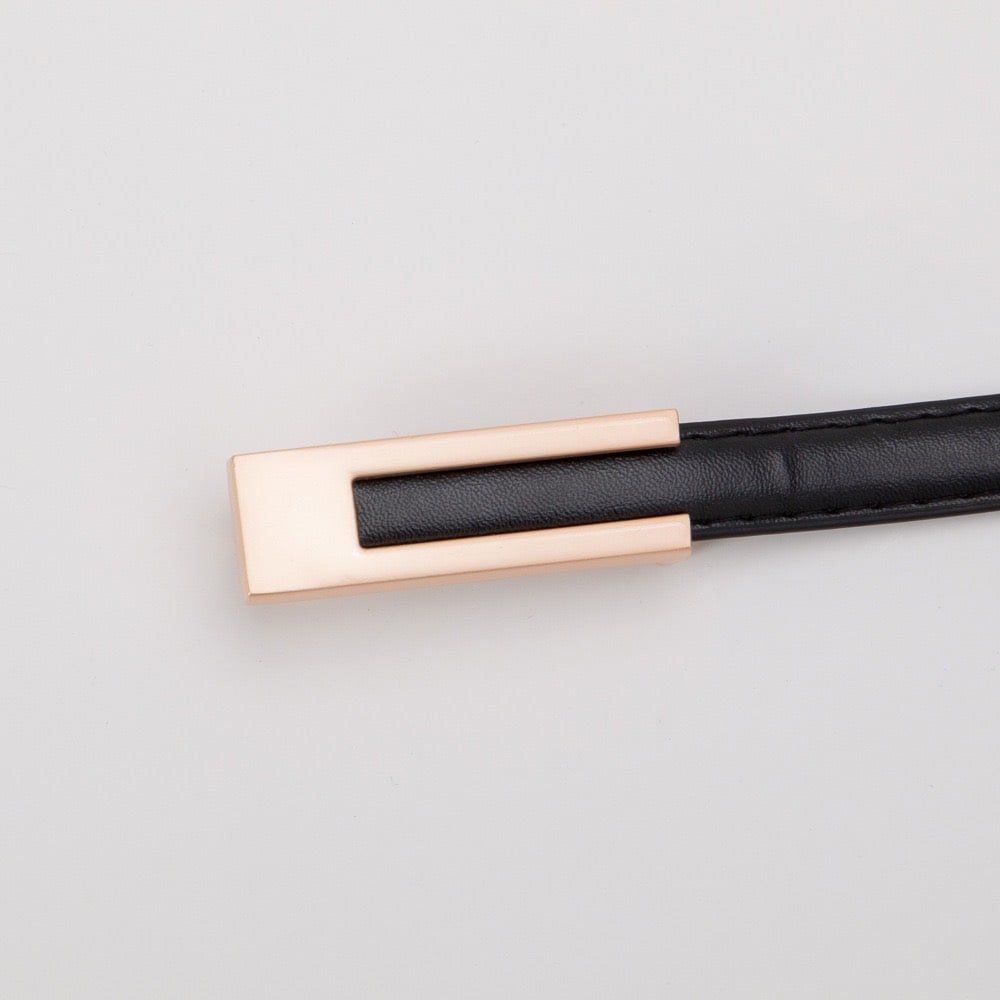  Thắt lưng nữ da bò thật AGANA dây nịt da thật đai váy da thật Hàn Quốc cao cấp phong cách hiện đại - DNT007 