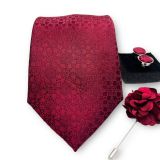  Quà tặng 20/10 cho đối tác nam, sếp nam, đồng nghiệp nam, người yêu nam ,bạn bè, anh trai hoặc người thân quà tặng Set cà vạt nam 4 món cao cấp làm quà tặng, caravat đẹp sang trọng - SCR006 