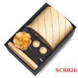  Quà tặng 20/11 cho đối tác nam, sếp nam, đồng nghiệp nam, người yêu nam ,bạn bè, anh trai hoặc người thân quà tặng Set cà vạt nam 4 món cao cấp làm quà tặng, caravat đẹp sang trọng - SCR026 