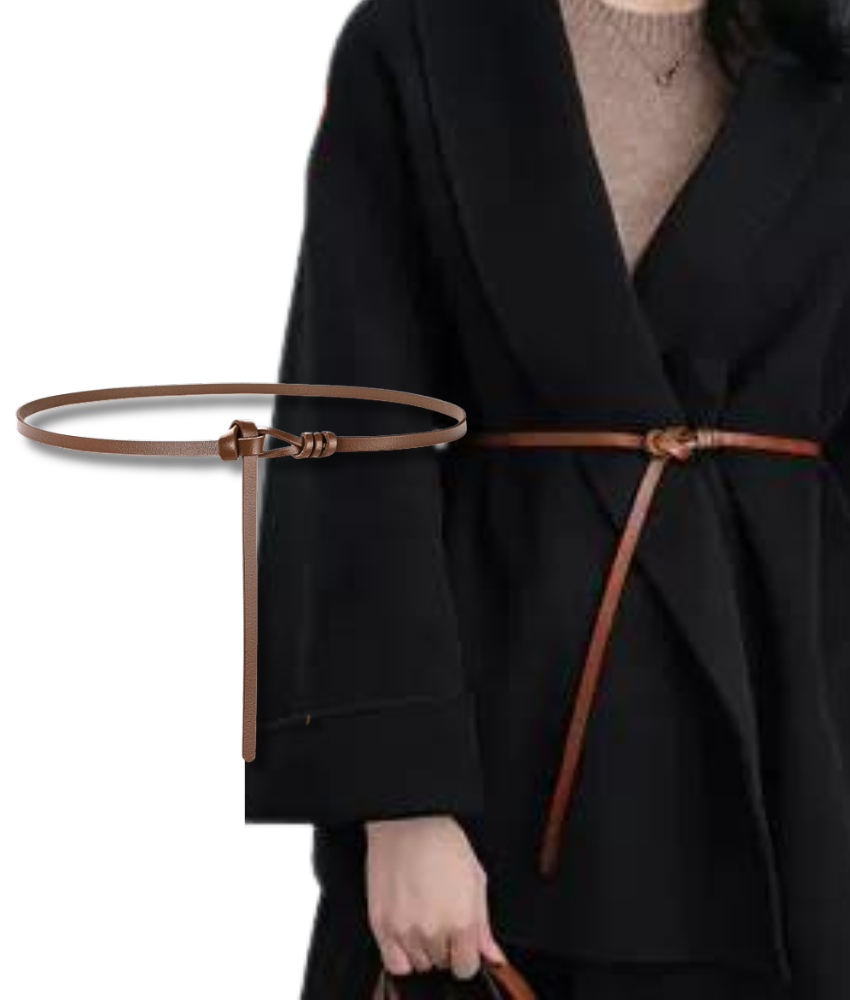  Thắt lưng nữ da bò thật AGANA dây nịt da thật đai váy da thật Hàn Quốc cao cấp phong cách hiện đại - DNT009 