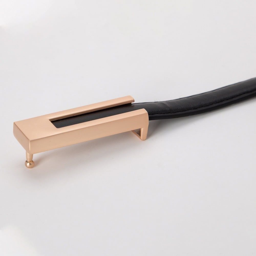  Thắt lưng nữ da bò thật AGANA dây nịt da thật đai váy da thật Hàn Quốc cao cấp phong cách hiện đại - DNT007 