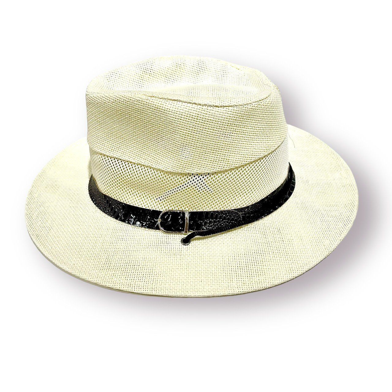  Quà tặng 20/11 cho đối tác nam, sếp nam, đồng nghiệp nam, người yêu nam ,bạn bè, anh trai hoặc người thân quà tặng Mũ nón phớt Fedora cói lưới thắt da dành cho nam cao cấp AGANA nón cao bồi phong cách cổ điển pha lẫn hiện đại - Màu Trắng - MFDN007 