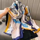  Quà tặng 20/11 cho sếp nữ, vợ, cô giáo, giáo viên nữ, mẹ và bạn gái, người yêu nữ quà tặng Khăn quàngchoàng cổ lụa cao cấp cho nữ văn phòng sở đẹp màu vàng xanh AGANA - KS213 