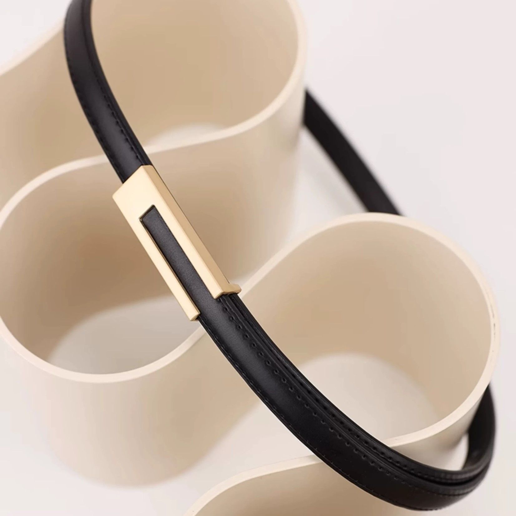  Thắt lưng nữ da bò thật AGANA dây nịt da thật đai váy da thật Hàn Quốc cao cấp phong cách hiện đại - DNT007 