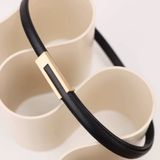  Thắt lưng nữ da bò thật AGANA dây nịt da thật đai váy da thật Hàn Quốc cao cấp phong cách hiện đại - DNT025 