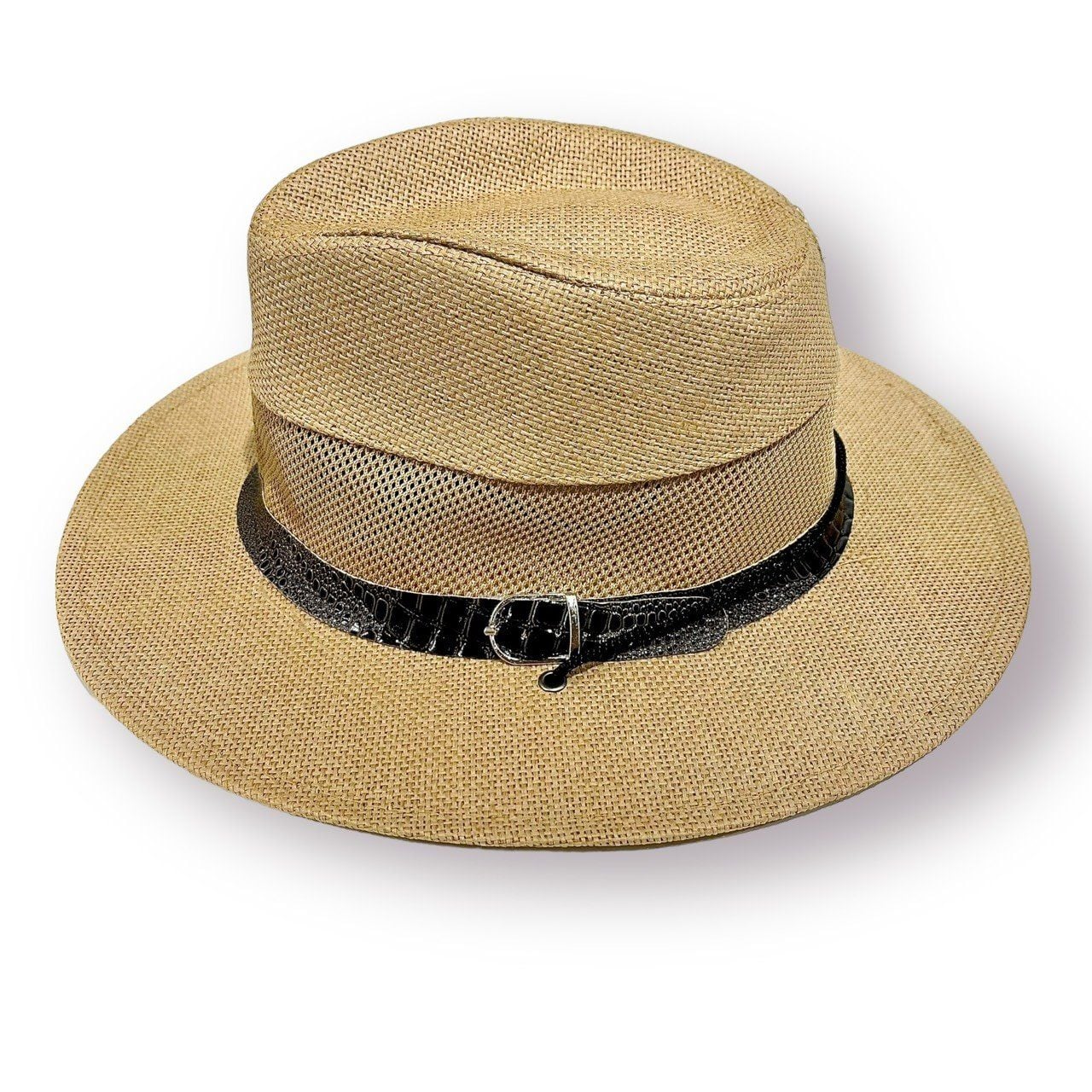  Quà tặng 20/11 cho đối tác nam, sếp nam, đồng nghiệp nam, người yêu nam ,bạn bè, anh trai hoặc người thân quà tặng Mũ nón phớt Fedora cói lưới thắt da dành cho nam cao cấp AGANA nón cao bồi phong cách cổ điển pha lẫn hiện đại - Màu Nâu Nhạt - MFDN007 