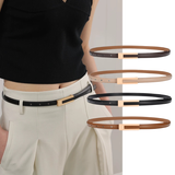  Thắt lưng nữ da bò thật AGANA dây nịt da thật đai váy da thật Hàn Quốc cao cấp phong cách hiện đại - DNT007 