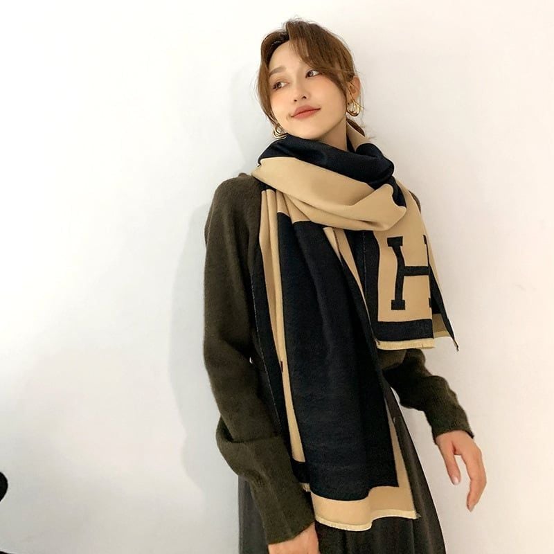  Khăn quàng choàng cổ len Cashmere cho nữ giữ ấm cao cấp phong cách Hàn Quốc đẹp sang trọng AGANA - KC471 