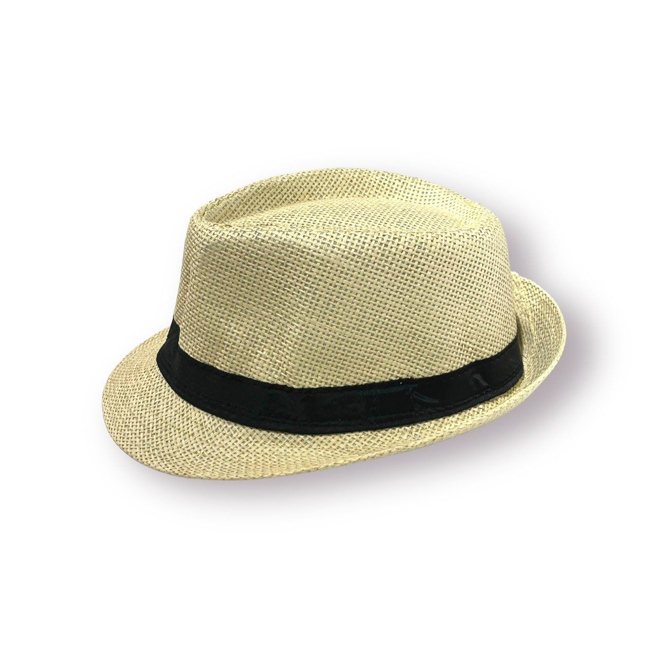  Quà tặng 20/11 cho đối tác nam, sếp nam, đồng nghiệp nam, người yêu nam ,bạn bè, anh trai hoặc người thân quà tặng Mũ nón phớt Fedora nam cói vành nhỏ cao cấp AGANA nón cao bồi phong cách cổ điển pha lẫn hiện đại - Màu Be  - MFDN003 